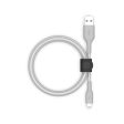 Lightning to USB-A Cable + Strap, Silver