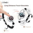 TOTWOO Long Distance Touch Bracelets for Couples, Vibration & Light up for Love Couples Bracelets | Long Distance Relationship G